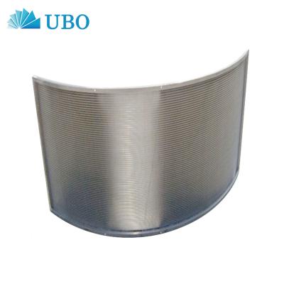 China Flour Milling Stainless Steel Wedge Wire Curve Screen Sieve Bend Screen For Sand Filtration for sale