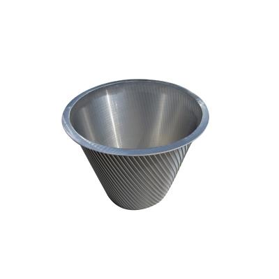 China Corrosion Resistance Industrial Stainless Steel Johnson Pressure Strainer Wedge Wire Centrifuge Screen Baskets for sale