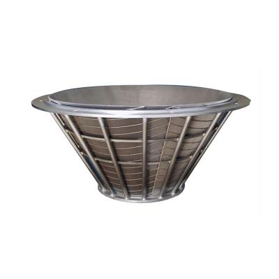 China Coal Centrifuge Stainless Steel Wedge Wire Coal Centrifuge Basket Johnson Screen Cone Sieve for sale