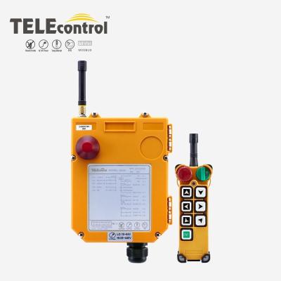 China F24-6S Waterproof Industrial Wireless Transmitter and Receiver Speed ​​6 Single Key Remote Control for Overhead Crane for sale