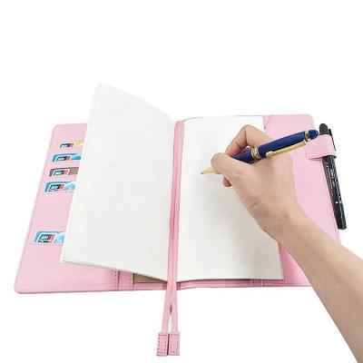 China Wholesale Customizable Soft Cover A5 A6 PU Leather Notebook Binder Planner Coil Notebook Agenda This Trip This Hole C Clip for sale