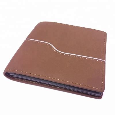 China Men Short Credit ID Card Money Waterproof Genuine Leather Leather Clip Blocking Rfid Wallet for sale