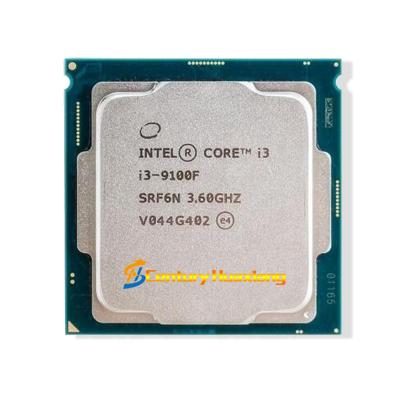 China New Used Socket LGA1151 i3-9100 i5-9400f Desktop Stock CPU 4Core 4Thread 3.6GHz-4.2GHz 6MB Processor Intel Core i3-9100F Processor for sale