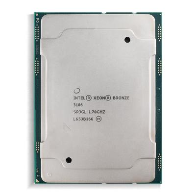 China Silver 3106 Bronze Glod Xeon 3106 Cores8 , 1.7Ghz Server Intel Xeon CPU 4108 4110 4112 Processor Bronze Stock Xeon 3106 for sale