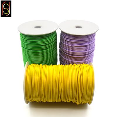 China Sustainable Custom Made High Strength Rubber Braided Round Elastic Polyester Polyester Cord for sale