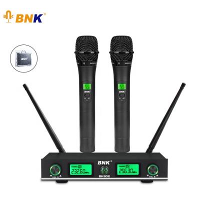 China Microphone BNK Professional Handheld VHF Audio Wireless Microphone System BK802A for sale