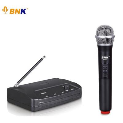 China Handheld Microphone BNK High Quality Audio Microphone VHF Wireless Microphone BK301 for sale