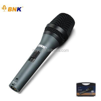 China Portable BNK KTV Microphone Plastic Box Microphone Wire Cable Handheld Microphones For Singing B7P for sale