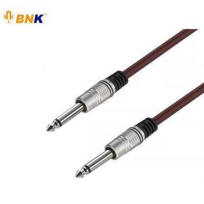 China BNK 3M high quality audio aux microphone. 6.35mm to 6.35mm Microphone Mono Guitar Cable Length for sale