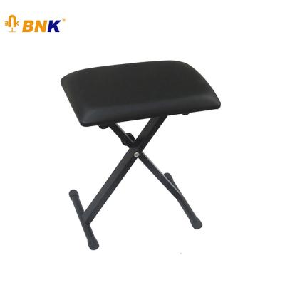 China Iron+leather BNK Pro Music Stools Audio Adjustable Folding Piano Bench X Style Piano Stool for sale