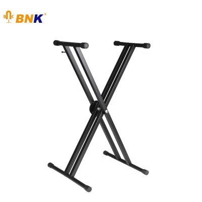 China Professional Adjustable BNK Double X Iron Style Keyboard Music Stand Keyboard Stand For Piano Organ for sale