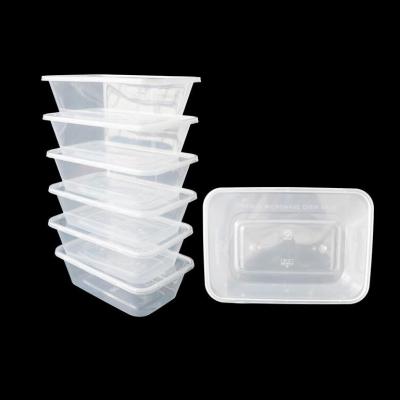 China Transparent and Customized Microwavable Disposable Square Food Container Fast Food Restaurants Disposable Food Containers for sale