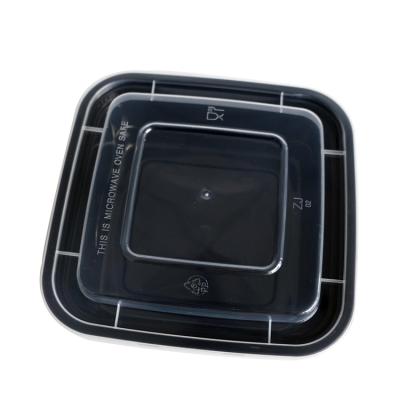 China Eco Friendly Microwave Plastic Disposable Food Containers Plastic Microwavable Take Out Lunch Box for sale