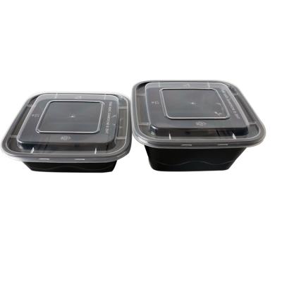 China High Quality Microwavable Modern Stackable Bento Lunch Box Square Plastic Food Container With Lid for sale