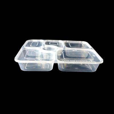 China Factory Direct Selling Disposable Food Container Microwavable Container Fruit Disposable Containers With Lids For Food for sale