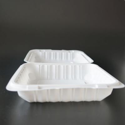 China Environmental Protection Microwave Stored Biodegradable Wrapped Plastic Food Containers With Lids Fast Food Container for sale