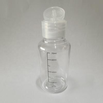 China High Quality Eco-Friendly Flip Top Cap Clear Transparent Plastic Lotion PET Cosmetic Squeeze Bottle for sale