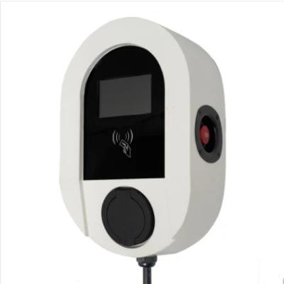 China 4.3 Inch Color Display 22kw EV Charger Home Evse 2 EV Fast Level Car Charger Station With Type - 2 EV Connector for sale