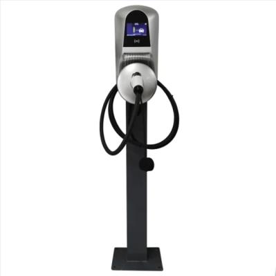 China 4.3 inch color screen home use 22kw portable mode 2 charging station 32A EV charger with plug for sale