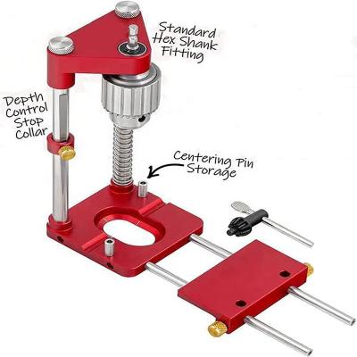 China Home Use Red Marker Woodworking Small Precision Portable High Quality And Black Wood Drilling Machine for sale