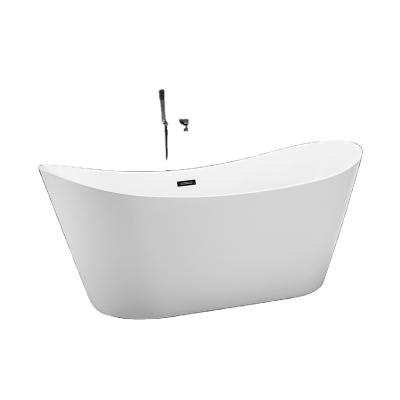 China 2022 Freestanding Acrylic White Color Bathtub Stock Model Modern Freestanding Bathtub for sale