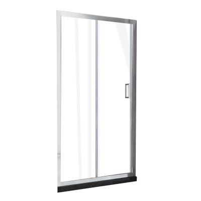 China 2022 Modern Clear Tempered Glass Good Quality Sliding Single Shower Door for sale