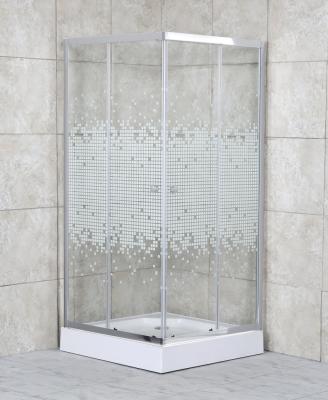 China Simple Shining Aluminum Polished Pattern Design Shower Room Shower Enclosure for sale