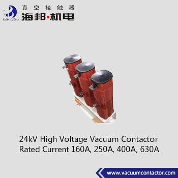 China 24kV AC Vacuum Contactor Rated Current 160A 250A 400A 630A for sale