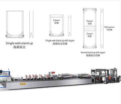 China Automatic 3 Side Sealing Center Sealing Bag Making Machine 220V / 380V 800kg Capacity for sale