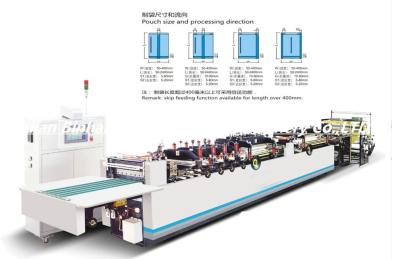 China 35KW Full Automatic Three Side Sealing Bag Making Machine With PLC Control System for sale