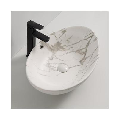 China Modern Natural Marble Stone Ware Vessel Basin Sanitary Worktop Art Basin Bathroom Vanities Sinks For Hotel for sale