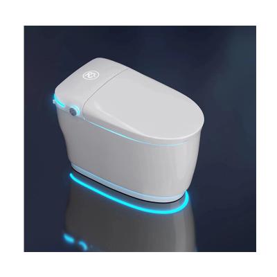 China Control Electronic Ceramic Bidet Wc AI One Piece Intelligentes Double-Flow Water Closet Automatic Operation Smart Toilet for sale