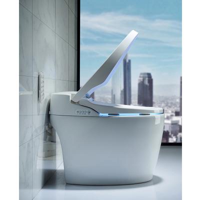 China Double-flow Inodoros Economics Modernos De Lujo Electronic Auto Operation Intelligentes Scam Smart Toilet for sale