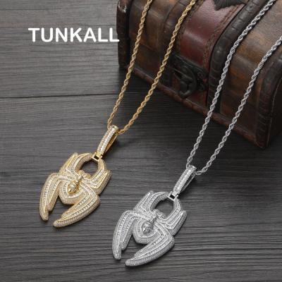 China CN411 Hiphop Fashion Bling Bling Pendant Mens Necklace Rock Brass Micro Pave With CZ Hip Hop Jewelry for sale