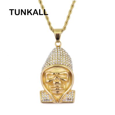 China Hiphop SN108 Hip Hop Pendant With 24inch Rope Chain Stainless Steel Jewelry for sale