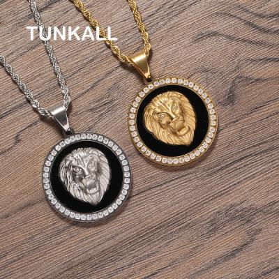 China Hot Selling Hiphop SN261 Fashion Stainless Steel Main Pendant With 24inch Rope Chain Stainless Steel Jewelry for sale