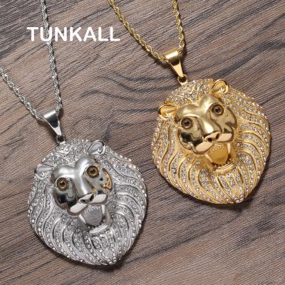 China Hiphop SN260 Fashion Stainless Steel Pendant With 24inch Rope Chain Stainless Steel Jewelry for sale