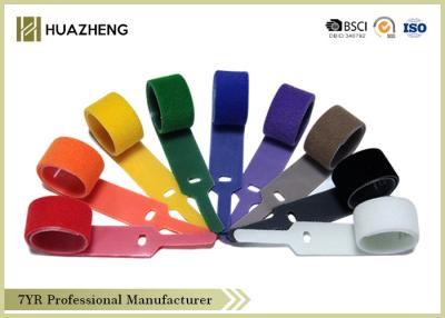 China 100% Nyon Industrial Hook Loop Cable Ties With Customized Logo for sale