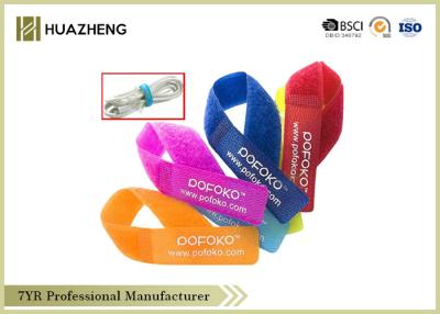 China 25 X 220MM Colorful and Recycle Hook And Loop Strao Releasable Cable Ties Wrap Durable for sale