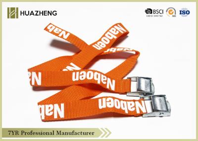 China Correias de nylon elásticas alaranjadas da carga com a curvatura mental Eco-Amigável à venda