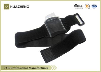 China Black Arm Holster Elastic Hook And Loop Strap for Box or Personal Information Card for sale