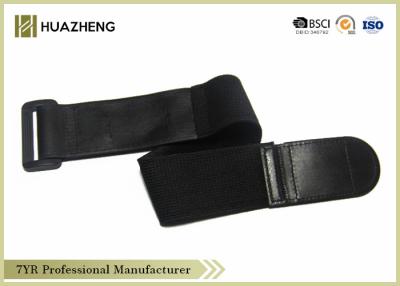 China Black Waistband Adjustable Elastic Hook And Loop Strap Elastic Bandage for Medical Chin for sale