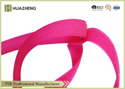 China 20mm Nylon Red Tape Hook Loop Tape on Garment Parts for Adjustable for sale