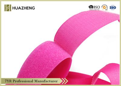 China Recyclable Hook And LoopCable Straps Soft Self Adhesive 50 mm Pink For Beauty for sale