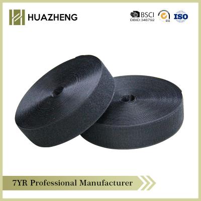 China 38mm Polyester-Schwarz-Haken-Schleifen-Kabelbinder-magischer Kleber SGS/ROHS zu verkaufen