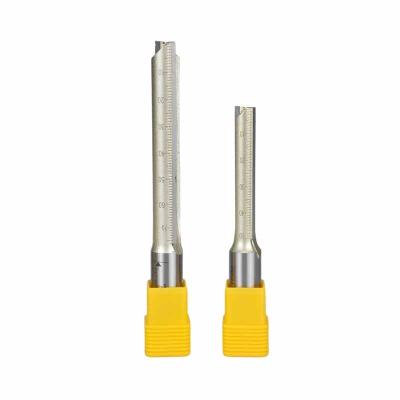 China Metal Double Edged Cutter Metal Cutter PCD CARBIDE CNC Engraving Bit Woodworking CTT CTT Knife Straight Trimming Bit for sale