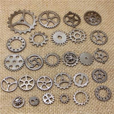 China 25-45 Mixed Alloy Jewelry Accessories DIY Rock Charm Motion Gear Steampunk for sale