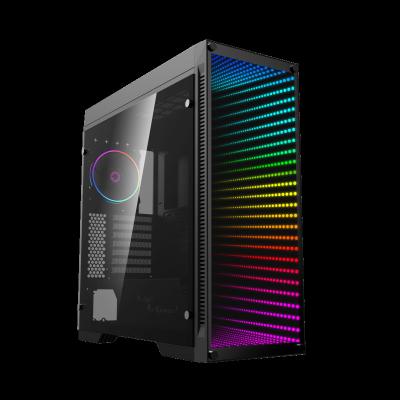 China With Fan Computer Case Infinity ARGB Light Tempered Glass, Full Tower Gaming Case By GameMax for sale