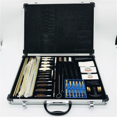 China Hunting Deluxe Universal Gun Cleaning Kit 61 Pieces Aluminum Case for sale