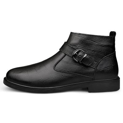 China Botas Round Zipper Opening Shoe Mens Ankle Boot Boots Italian Leather Top Quality Shoes for sale